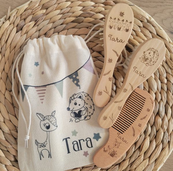 Trio peigne et brosses