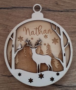Boule de Noël Cerf